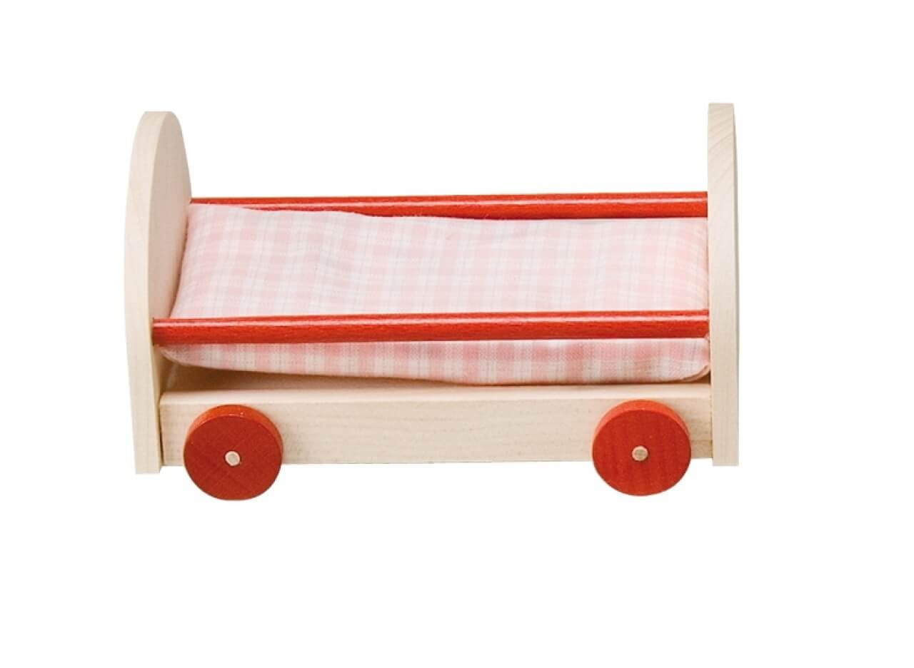 Babybett für Puppenstube - Süße Träume für deine Puppen von Rülke Holzspielzeug