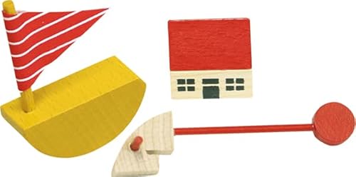 Rülke Holzspielzeug 21611 Puppenhauszubehör, gelb, rot, holzfarben Rülke Holzspielzeug 21611 Puppenhauszubehör, gelb, rot, holzfarben von Rülke