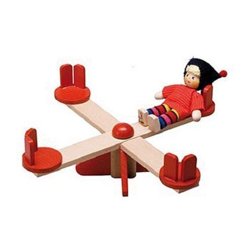 Rülke Holzspielzeug 22003 Puppenhauszubehör, holzfarben, rot von Rülke Holzspielzeug