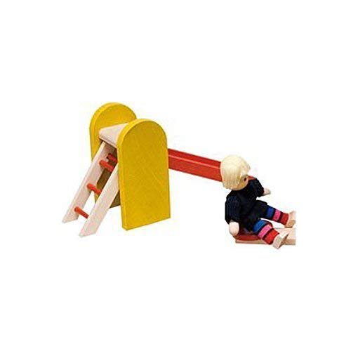 Rülke Holzspielzeug 22009 Puppenhauszubehör, holzfarben, gelb, rot von Rülke Holzspielzeug