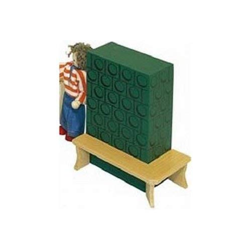Rülke Holzspielzeug 22105 Puppenhauszubehör, holzfarben, grün, Gold von Rülke Holzspielzeug