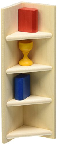 Rülke Holzspielzeug 22270 Puppenhauszubehör, holzfarben, rot, blau von Rülke Holzspielzeug