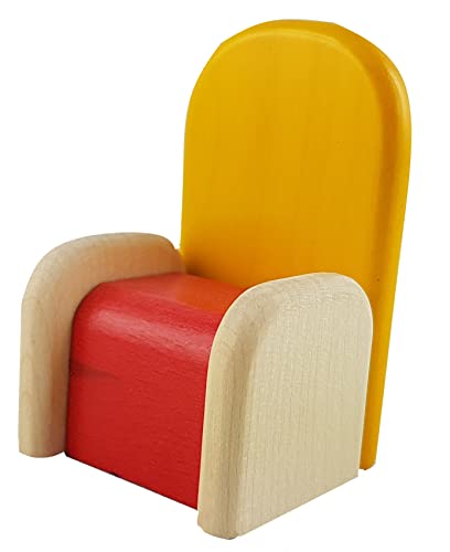 Rülke Holzspielzeug 22622 Puppenhauszubehör, holzfarben, gelb von Rülke