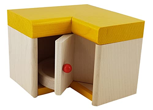 Rülke Holzspielzeug 22637 Puppenhauszubehör, holzfarben, gelb Rülke Holzspielzeug 22637 Puppenhauszubehör, holzfarben, gelb von Rülke
