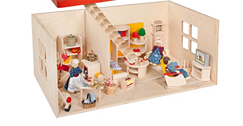 Rülke Holzspielzeug 23211 Puppenhaus, holzfarben von Rülke Holzspielzeug