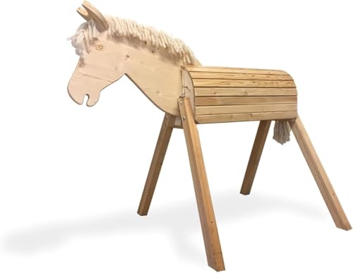 Rülke Holzspielzeug Gartenpferd Sandy | Holzpferd für draußen | 125x80x110 cm (LxBxH) | Bis 100 kg | ab 3 Jahren | Handgefertigt in Deutschland Rülke Holzspielzeug Gartenpferd Sandy | Holzpferd für draußen | 125x80x110 cm (LxBxH) | Bis 100 kg | ab 3 Jahren | Handgefertigt in Deutschland von Rülke Holzspielzeug