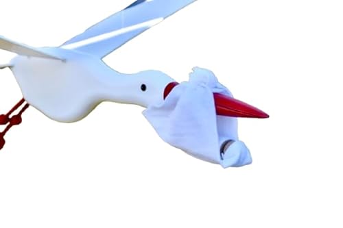 Rülke Holzspielzeug 54052 | Schwingvogel | Storch groß von Rülke Holzspielzeug