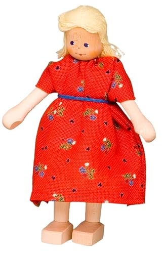 Rülke Holzspielzeug 97317 Minipuppen, holzfarben, rot Rülke Holzspielzeug 97317 Minipuppen, holzfarben, rot von Rülke