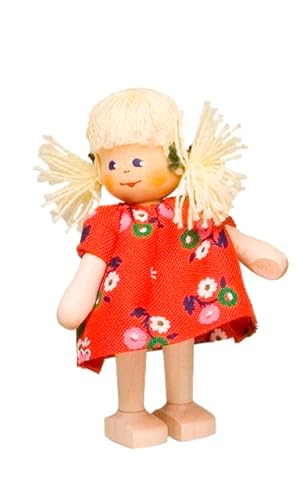 Rülke Holzspielzeug 97319 Minipuppen, holzfarben, rot Rülke Holzspielzeug 97319 Minipuppen, holzfarben, rot von Rülke
