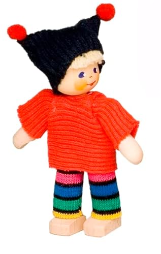 Rülke Holzspielzeug 97324 Minipuppen, holzfarben, rot, grün, blau Rülke Holzspielzeug 97324 Minipuppen, holzfarben, rot, grün, blau von Rülke