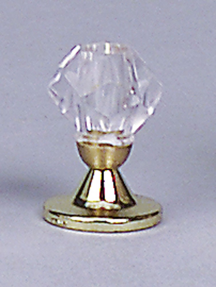 Tischlampe Messingfuß und Kristallschirm, für Puppenhaus Tischlampe Messingfuß und Kristallschirm, für Puppenhaus von Kahlert Licht