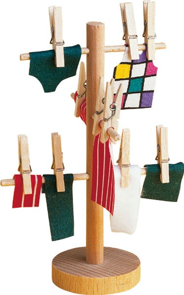 Wäschetrockner fürs Puppenhaus von Rülke Holzspielzeug