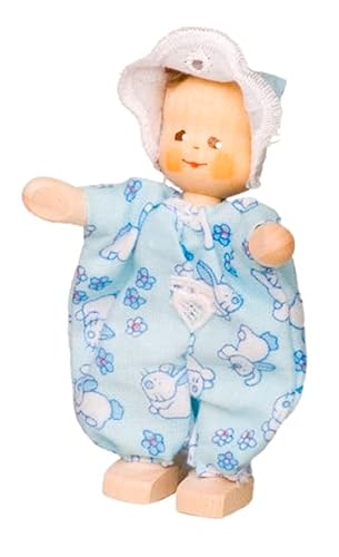 Rülke Holzspielzeug 97321 Minipuppen, holzfarben, blau von Rülke