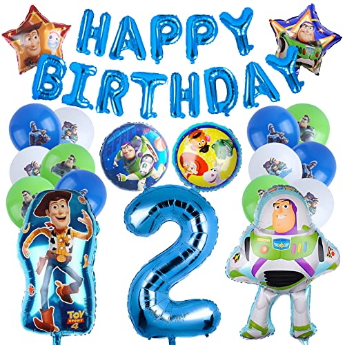 23 Pcs Story Geburtstagsdeko Luftballon, Buzz Geburtstag Deko 2 Jahre, Story Party Dekoration Kindergeburtstag, Banner Happy Birthday, Buzz Luftballons Helium 2, Junge Geburtstag Deko Set 23 Pcs Story Geburtstagsdeko Luftballon, Buzz Geburtstag Deko 2 Jahre, Story Party Dekoration Kindergeburtstag, Banner Happy Birthday, Buzz Luftballons Helium 2, Junge Geburtstag Deko Set von Ruenie