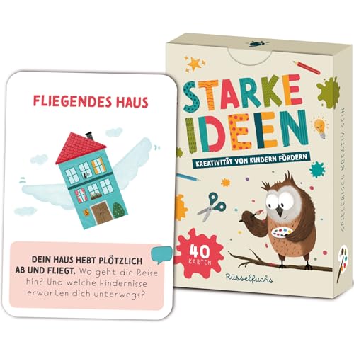 Kreativitätskarten für Kinder - Spielerisch Einfallsreichtum und Fantasie fördern - 40 Karten Starke Ideen DIN A7 Kreativitätskarten für Kinder - Spielerisch Einfallsreichtum und Fantasie fördern - 40 Karten Starke Ideen DIN A7 von Rüsselfuchs