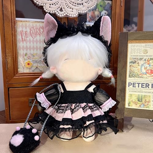 1. süße Kleidung für 20cm Baumwolle Stofftiere, Prinzessin Kleid Set; Stilvolles und einzigartiges Prinzessin Rock Set für verschenkende Mädchen von Rufevee