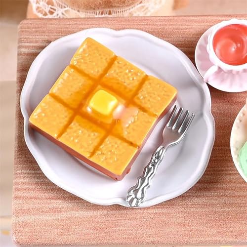 5/10 PCS Miniatur Lebensmittel Modell Spielzeug Käse Brot 1:12 Puppenhaus Zubehör Kinder Spielzeug Puppenhaus Küche Ornamente Fotografie Requisiten von Rufevee