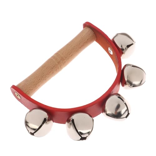 Handglocke Handglocke mit 5 Stück/7 Stück Jingle Bells Holzgriff Musik Instrument Glocke Spielzeug Geschenke für Schulmusik Klasse Home Kindertag stätte von Rufevee