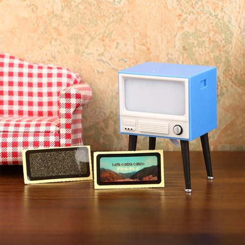 Puppenhaus-Simulation 1/12 Vintage-Licht-TV-Modell Puppenhaus-Möbel Dekoration Spielzeug-Puppen Haus Wohnzimmer Ornamente Puppenhaus-Simulation 1/12 Vintage-Licht-TV-Modell Puppenhaus-Möbel Dekoration Spielzeug-Puppen Haus Wohnzimmer Ornamente von Rufevee