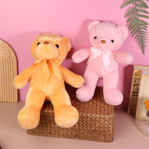Rufevee 1 Stück Baby Schlafens pielzeug 35/45CM niedlichen bunten Bären Plüsch Weiche Gefüllte Fliege Bär Tier Spielzeug Heim Dekoration für Kinder Mädchen Geschenke von Rufevee