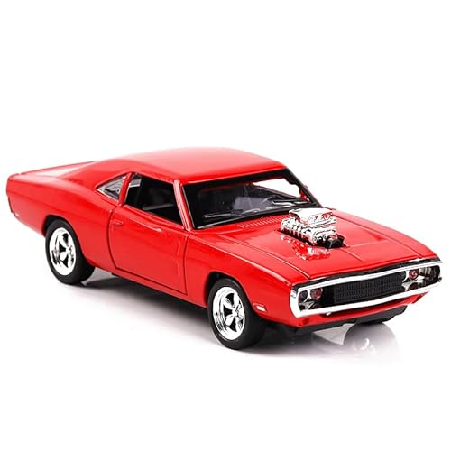 Rufevee 1:32 Maßstab Diecast Modell von Dodge Charger R/T Spielzeug Auto mit Pull-Back, Sound, Lichteffekten; Ideal für Kinder, Sammlung Geschenk aus der Fast & Furious-Serie von Rufevee