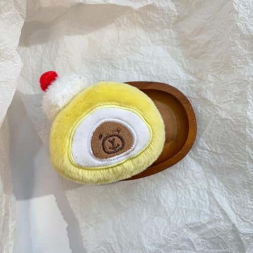 Rufevee Niedliche Plüsch-Kuchen Schlüssel anhänger Charme Schweizer Rolle Gefülltes Spielzeug Dekor Geschenk Rufevee Niedliche Plüsch-Kuchen Schlüssel anhänger Charme Schweizer Rolle Gefülltes Spielzeug Dekor Geschenk von Rufevee