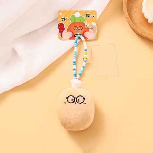 Tomate Karotte Plüsch Perlen Telefon Kette Cartoon Gemüse Weiche Gefüllte Puppe Schlüssel anhänger Autos CHL üssel Ring Rucksack Tasche Dekor Kind Geschenk von Rufevee