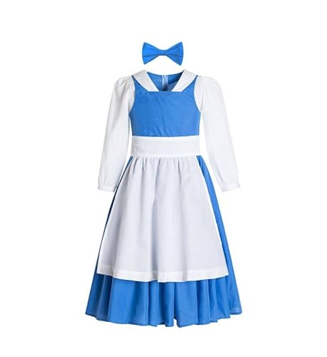 Ruikajia Belle Provinzdorf Kostüm Blau Belle Prinzessin Kleid Belle Beast Kostüm 8 Jahre Ruikajia Belle Provinzdorf Kostüm Blau Belle Prinzessin Kleid Belle Beast Kostüm 8 Jahre von Ruikajia