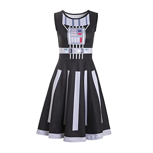 Ruikajia Damen Darth Vader Kostüm Anzug für Erwachsene Halloween Cosplay Anzug Kostüm Halloween Cosplay Kleid, Weiss/opulenter Garten, Groß Ruikajia Damen Darth Vader Kostüm Anzug für Erwachsene Halloween Cosplay Anzug Kostüm Halloween Cosplay Kleid, Weiss/opulenter Garten, Groß von Ruikajia