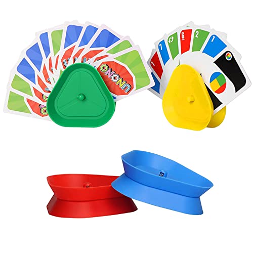 Roselee Kartenhalter Kinder, 4 Stück Spielkartenhalter Kinder Kartenhalter Spielkarten Freisprech kartenständer Spielkarten Aufbewahru für Senioren und Kinder von Roselee