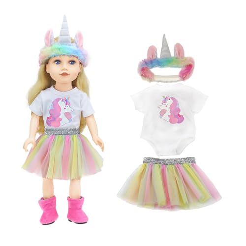 Ruikdly Puppenkleidung 36-45 cm, Kleidung Einhorn Puppenkleider, Outfits für Baby Puppen, 18 Zoll Kleid, Puppenkleid mit Kleidung, Kleider, Hüte,Kindergeschenke, Mädchen Jungen Ruikdly Puppenkleidung 36-45 cm, Kleidung Einhorn Puppenkleider, Outfits für Baby Puppen, 18 Zoll Kleid, Puppenkleid mit Kleidung, Kleider, Hüte,Kindergeschenke, Mädchen Jungen von Ruikdly