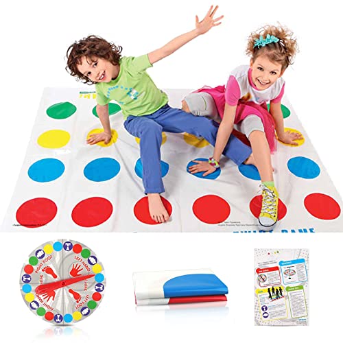 Ruikdly Twister Spiel für Kinder Twister Party Game Balance Floor Spiel Pad Twister Ultimate Twisting Game für Kinder & Erwachsene,Gartenspiele, Partyspiele, Familienspiel, Teamspiel von Ruikdly