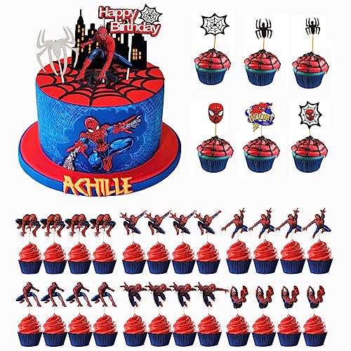 Ruikdly Spiderman Tortendeko 34 Stück Spiderman Tortendeko Geburtstag Cupcake Toppers Dekoration Cake Topper Geburtstag Kuchendeko Happy Birthday Tortendeko für Junge Mädchen Geburtstag Themen Party Ruikdly Spiderman Tortendeko 34 Stück Spiderman Tortendeko Geburtstag Cupcake Toppers Dekoration Cake Topper Geburtstag Kuchendeko Happy Birthday Tortendeko für Junge Mädchen Geburtstag Themen Party von Ruikdly