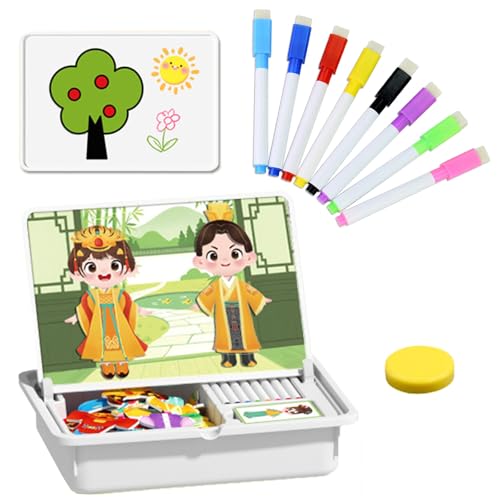 Magnetic Puzzles Face Dress Up Travel Game Double Side Preschool Educational Learning Toy for Kids, Magnetpuzzle, Dress-Up Puzzle Toy, Enhances Creativity and Learning (D) von Ruileyou