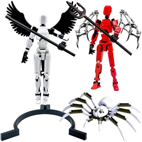 (Assembly Completed) 3D Printed Figure T13, Dummy 13 Action Figure, Titan 13 Robot 13 Action Figure Desktop Decorations for Game Lovers. (A-3Color GOD) von Ruilidesg