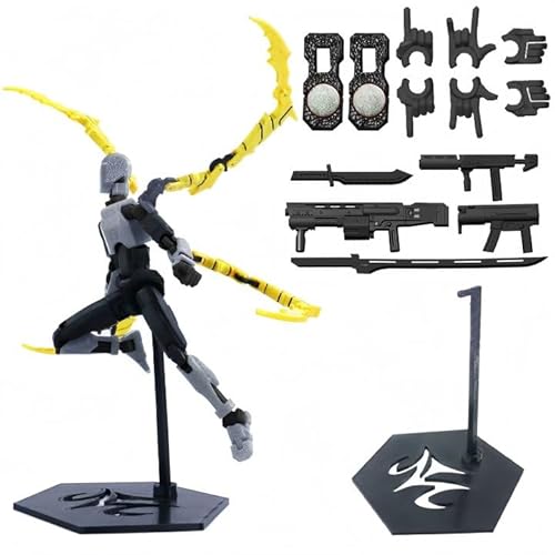 (Montage abgeschlossen) T13 Action Figurenset - 3D gedruckte Titan 13 & Dummy 13 Figuren für Sammler, Tischdekoration und Display von Ruilidesg