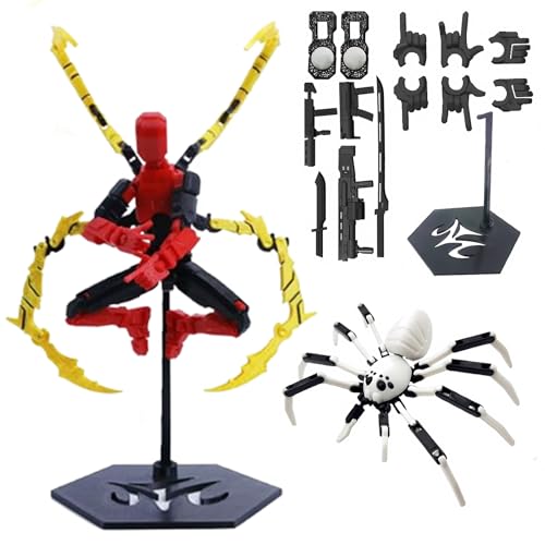(Montage abgeschlossen) T13 Action Figurenset - 3D gedruckte Titan 13 & Dummy 13 Figuren für Sammler, Tischdekoration und Display von Ruilidesg