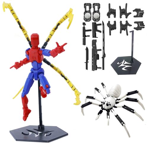 (Montage abgeschlossen) T13 Action Figurenset - 3D gedruckte Titan 13 & Dummy 13 Figuren für Sammler, Tischdekoration und Display von Ruilidesg