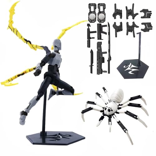(Montage abgeschlossen) T13 Action Figurenset - 3D gedruckte Titan 13 & Dummy 13 Figuren für Sammler, Tischdekoration und Display von Ruilidesg