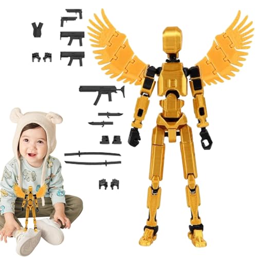 Gemeinsam Bewegliche Actionfiguren, Roboter Actionfigur, Mehrgelenkige Bewegliche Puppe | 3D-gedruckter Körperaktivitätsroboter,Desktop-Dekoration, Bewegliches Spielzeug Mit Mehreren Gelenken, von Ruilonghai
