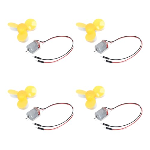 Ruimou 4Pcs 1V ~ 6V 130 Micro DC Motor 17000-18000 RPM mit Kabel + 72mm Mini Fan Blade Geeignet für DIY Spielzeug Wissenschaft Experimente Mini Fan Ruimou 4Pcs 1V ~ 6V 130 Micro DC Motor 17000-18000 RPM mit Kabel + 72mm Mini Fan Blade Geeignet für DIY Spielzeug Wissenschaft Experimente Mini Fan von Ruimou