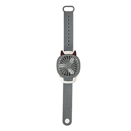 Ruiogoe 1pc Bunt Watch Lüfter 5V Spannung LED Flexible Tragbare Lüfter Cartoon Form USB Ladungs ​​ Uhren Lüfter Mit LED Light USB Lüfter Wiederaufladbarer Kinderwagen von Ruiogoe