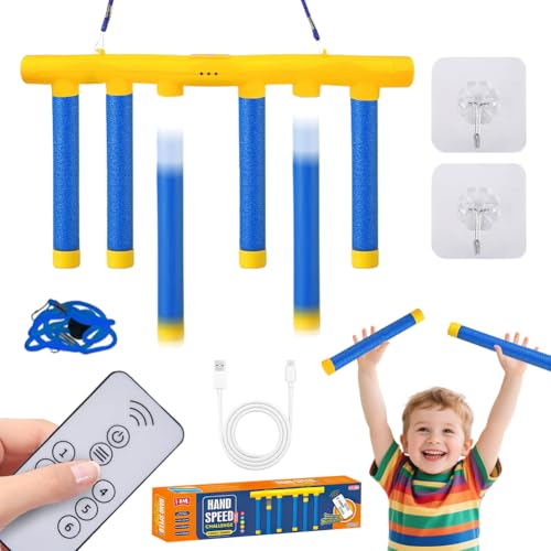 Fallende Stöcke Spiel, Drop Stick Game, Catching Sticks-Spiel,Reaktionstraining Spielzeug für Kinder,mit 6 Fallenden Stöcken,3 Einstellbaren Geschwindigkeiten,Hand-Auge-Koordination Spiele Stick (B) Fallende Stöcke Spiel, Drop Stick Game, Catching Sticks-Spiel,Reaktionstraining Spielzeug für Kinder,mit 6 Fallenden Stöcken,3 Einstellbaren Geschwindigkeiten,Hand-Auge-Koordination Spiele Stick (B) von Ruioomeep