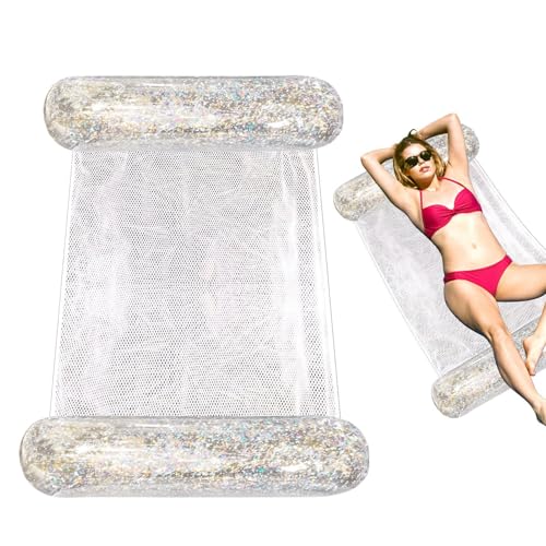 Rukjmqi Aufblasbares Schwimmbett, PVC Pool Hängematte, 130 X 70 cm Aufblasbare Hängematte Pool, Luftmatratze Pool, Faltbare Mehrzweck-Schwimmbad-Hängematten-Lounge Zum Schwimmen In Flüssen Und Seen Rukjmqi Aufblasbares Schwimmbett, PVC Pool Hängematte, 130 X 70 cm Aufblasbare Hängematte Pool, Luftmatratze Pool, Faltbare Mehrzweck-Schwimmbad-Hängematten-Lounge Zum Schwimmen In Flüssen Und Seen von Rukjmqi