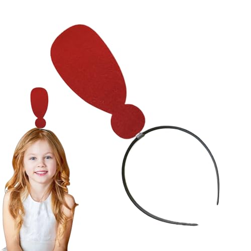 Rukjmqi Ausrufezeichen für Marke, Kostüm Kopfbedeckung - Lustiges Miss Hairband,Neuheit Hair Accessoires Partyzubehör für Karneval Masquerade von Rukjmqi