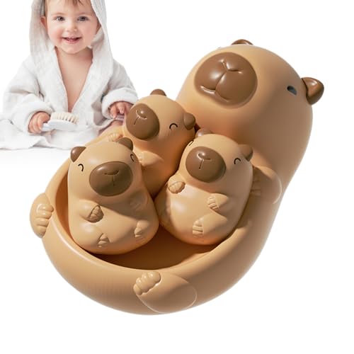 Rukjmqi Badetiere Für Kinder - Mutter-Kind Tier Capybara Badespielzeug | Schwimmendes Interaktives Wasserspielzeug Capybara Tier Für Dusche Pool Rukjmqi Badetiere Für Kinder - Mutter-Kind Tier Capybara Badespielzeug | Schwimmendes Interaktives Wasserspielzeug Capybara Tier Für Dusche Pool von Rukjmqi