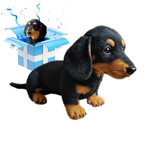 Rukjmqi Elektrischer Welpe Spielzeug Spielzeug Als Hund Für Kinder 17x15x10cm Stressabbau Hund Sp-ielzeug Realistischer Plüsch Roboter Hu-nd Interaktives Haustier S-pielzeug Für Ab 3 Jahren von Rukjmqi