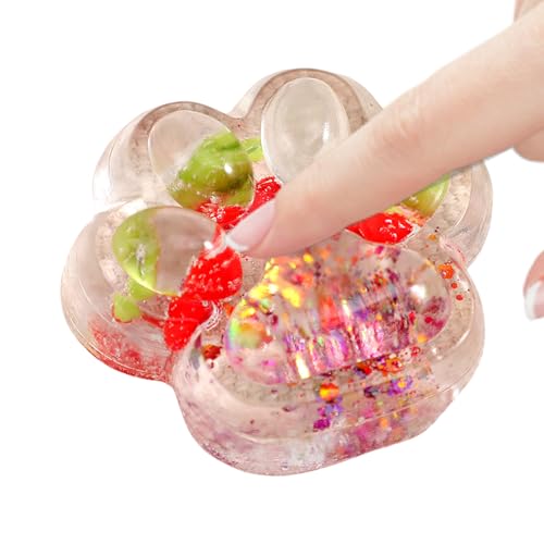 Rukjmqi Katzenpfoten Squishy, Taba Squishy Katzenpfoten, Cat Paw Squishy, Süße Weiche Katzenpfoten Quetsch Spielzeug, Squishys Pfote, 7x6.5cm Squeeze Katze Pfote Stressabbau Fidget Toys Für Kinder von Rukjmqi