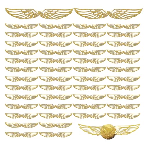 Rukjmqi Kuchendekoration Spitzen | Glitzer Flügel Deko Zubehör | 50 Stücke Papier Bastelset für Hochzeit Konditorei Pudding Patisserie Dessert Tisch Festliche Anlässe Mousse Rukjmqi Kuchendekoration Spitzen | Glitzer Flügel Deko Zubehör | 50 Stücke Papier Bastelset für Hochzeit Konditorei Pudding Patisserie Dessert Tisch Festliche Anlässe Mousse von Rukjmqi