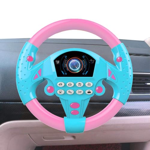 Rukjmqi Lenkradspielzeug,Lenkradspielzeug Für Auto - Verbessertes Lustiges Kinder-Copilot-Spielzeug Mit Blinkern - Tun Sie So, Als Ob Sie Fahren Würden, Und Lernen Sie Lernspielzeug Für Rukjmqi Lenkradspielzeug,Lenkradspielzeug Für Auto - Verbessertes Lustiges Kinder-Copilot-Spielzeug Mit Blinkern - Tun Sie So, Als Ob Sie Fahren Würden, Und Lernen Sie Lernspielzeug Für von Rukjmqi